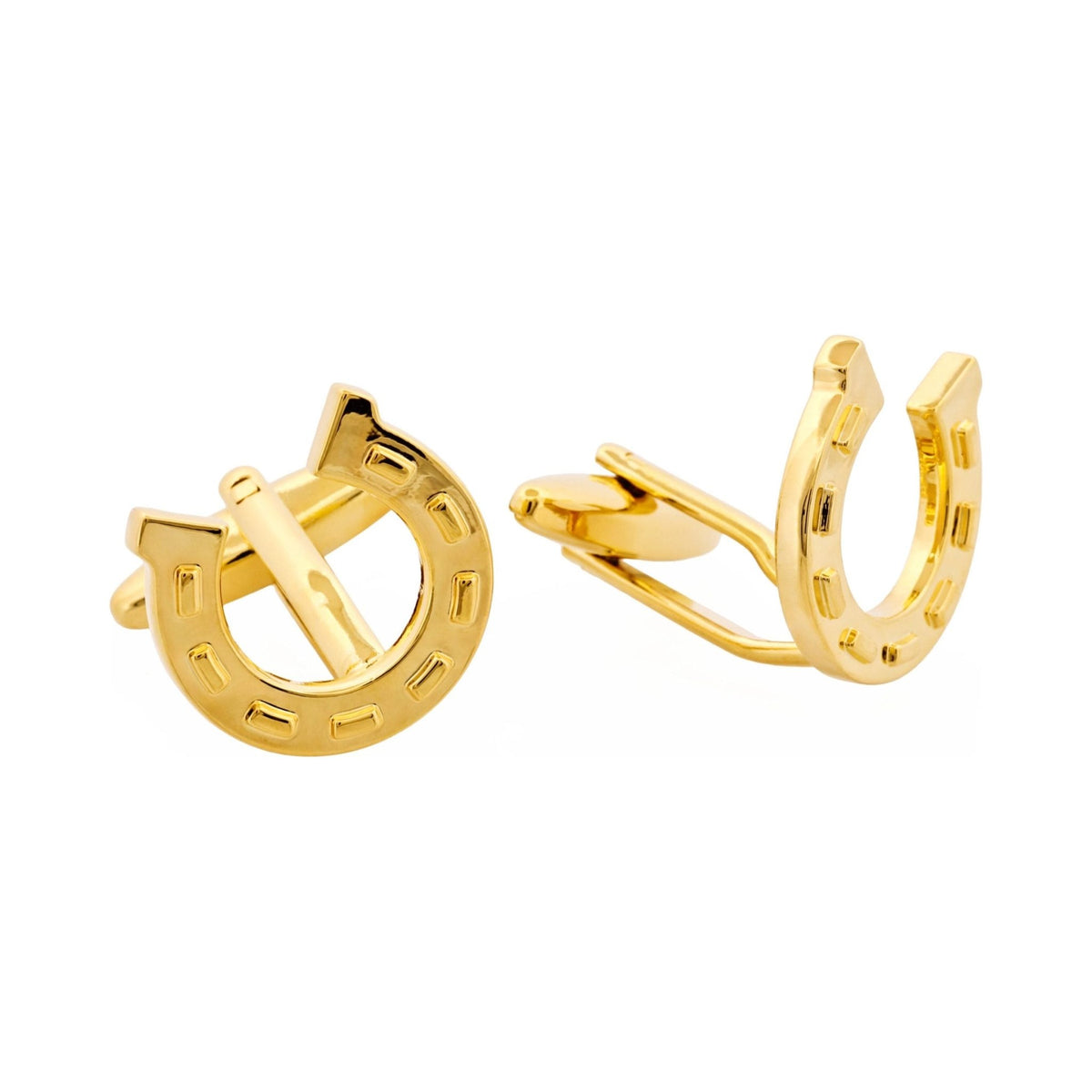CUDWORTH Gold Plated Horse Shoe Cufflinks - Henry Bucks