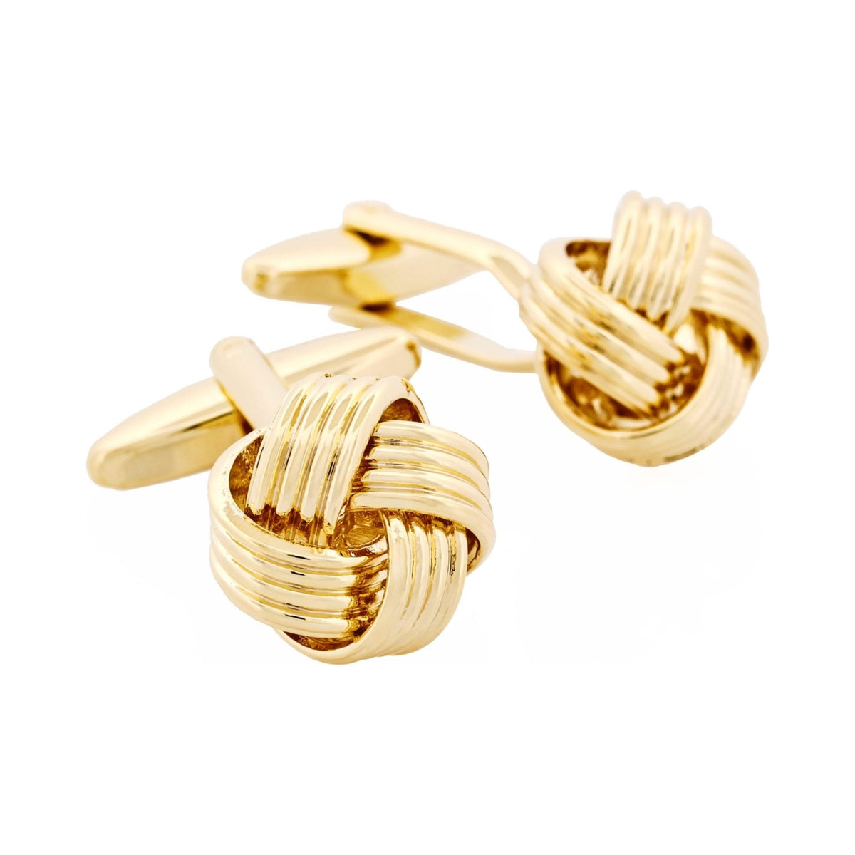 CUDWORTH Gold Plated Knot Cufflinks - Henry Bucks
