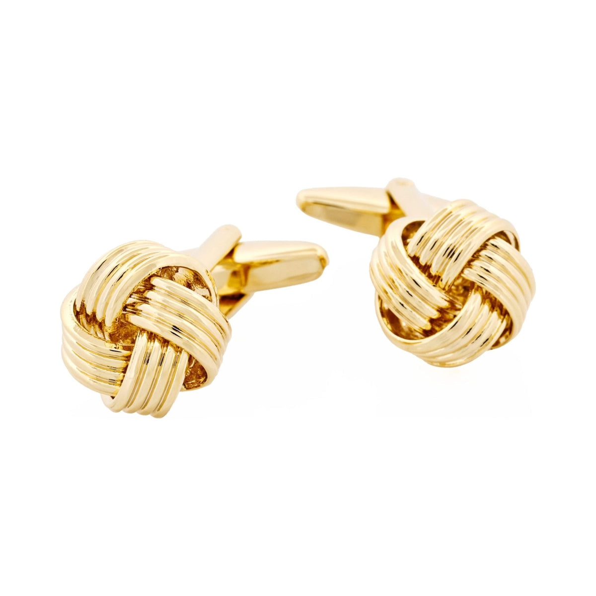 CUDWORTH Gold Plated Knot Cufflinks - Henry Bucks