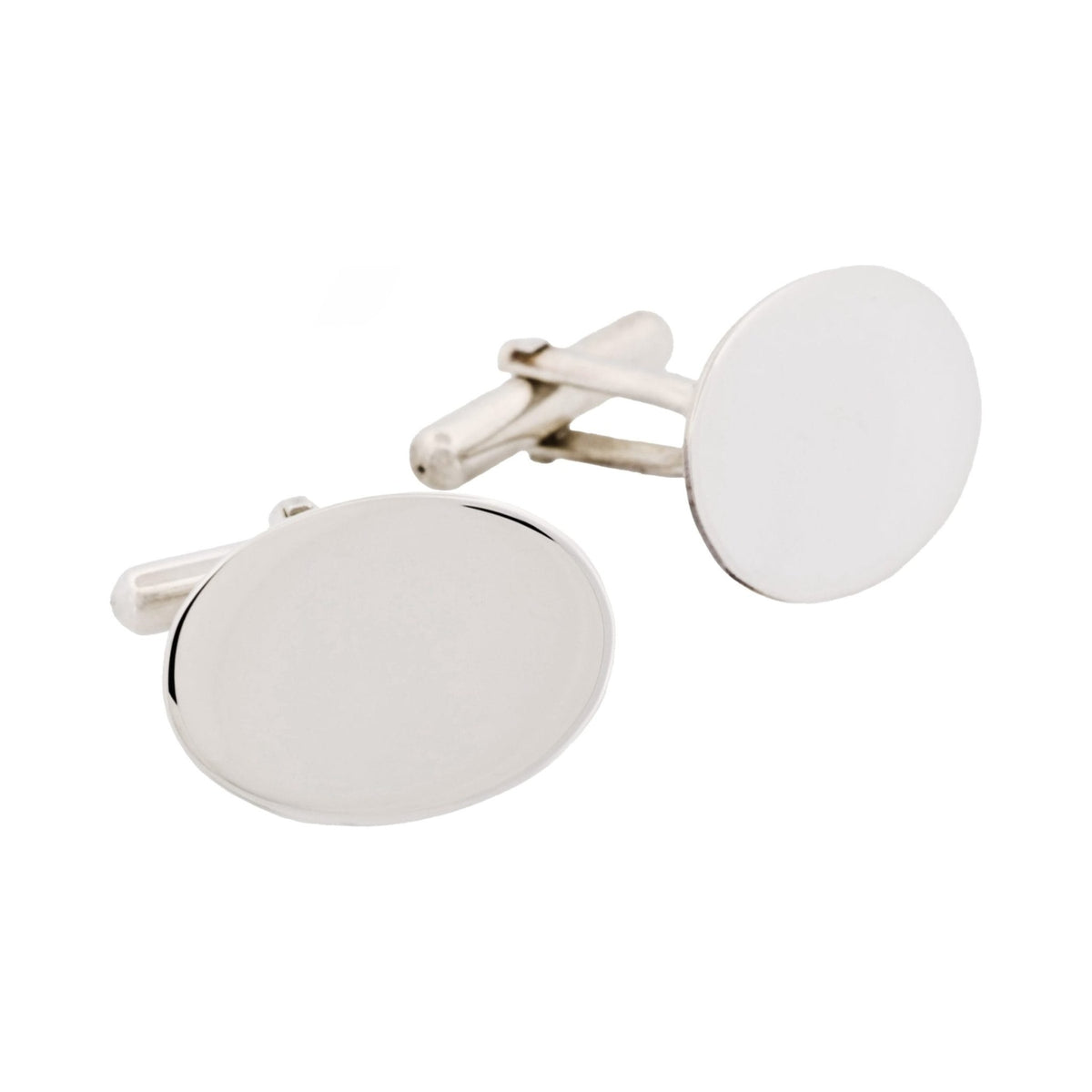 CUDWORTH Sterling Silver Oval Cufflinks - Henry Bucks