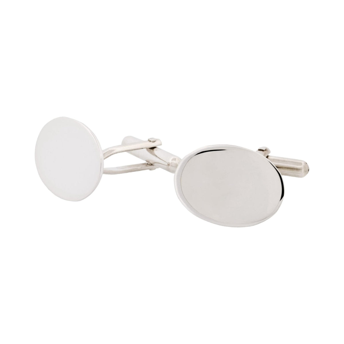 CUDWORTH Sterling Silver Oval Cufflinks - Henry Bucks