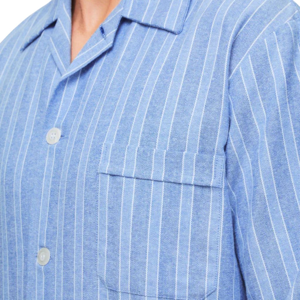 DEREK ROSE Arran Men's Pyjama Set BLUE - Henry Bucks