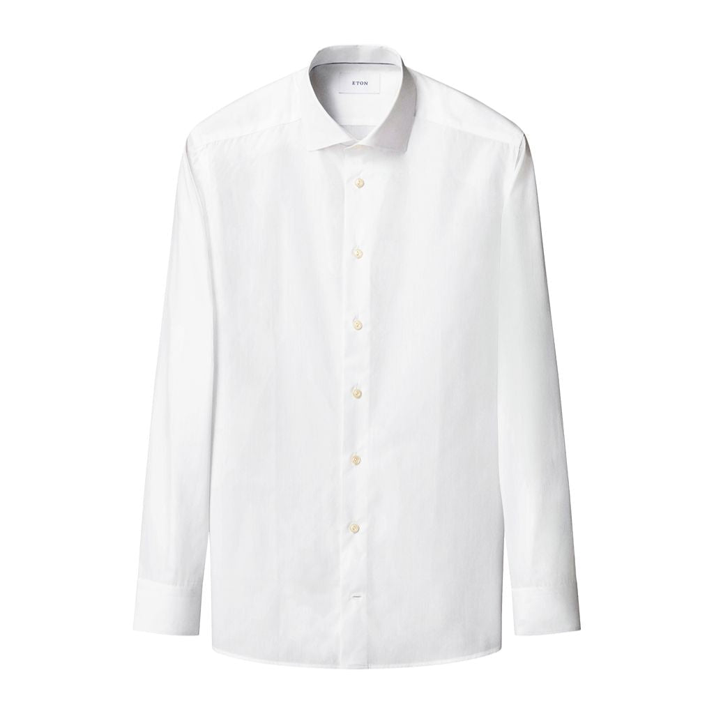 ETON Breeze Cotton Shirt WHITE - Henry Bucks