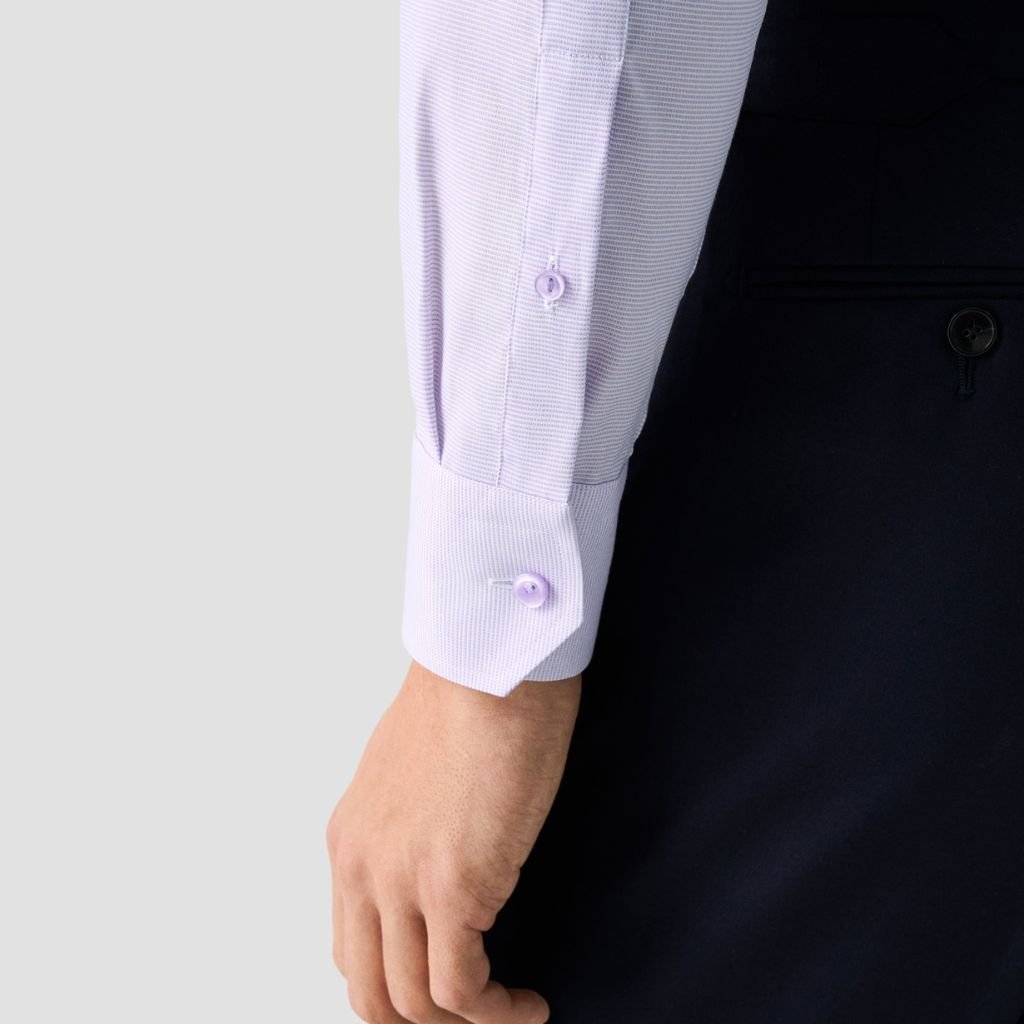 ETON Cotton Oxford Contemporary Fit Single Cuff Shirt LIGHT PURPLE - Henry Bucks