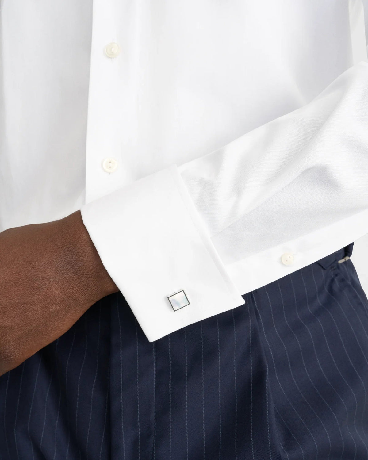 ETON Signature Twill Double Cuff Shirt WHITE - Henry Bucks