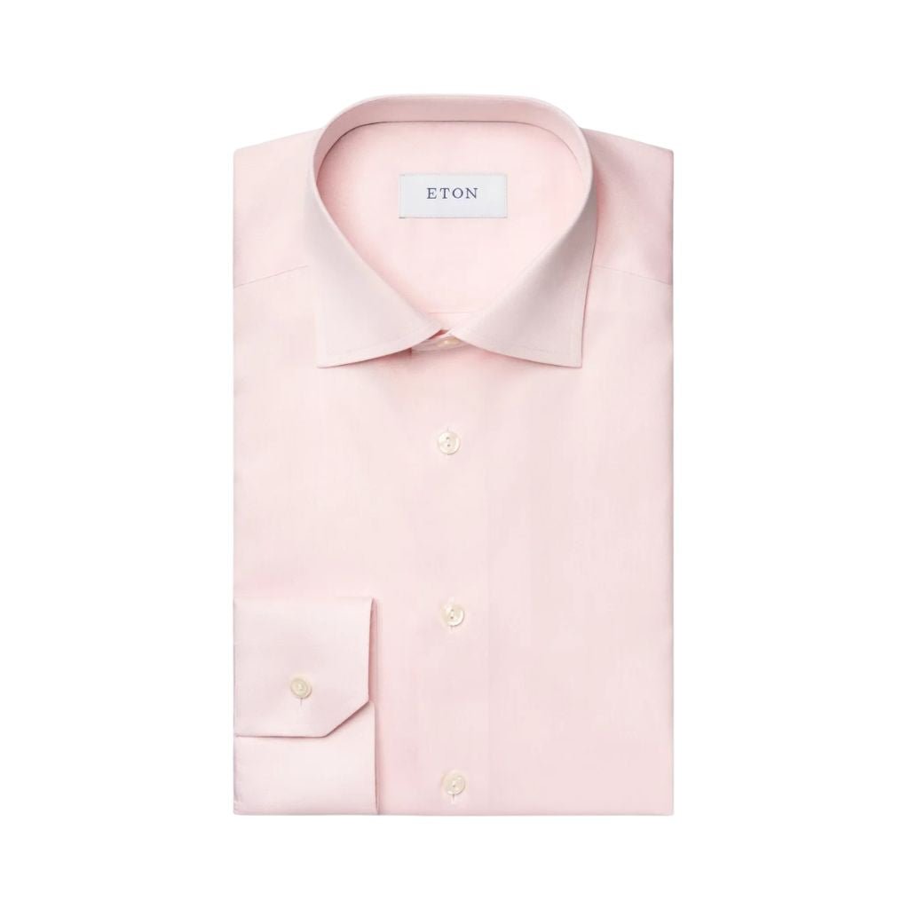 ETON Signature Twill Shirt PINK - Henry Bucks
