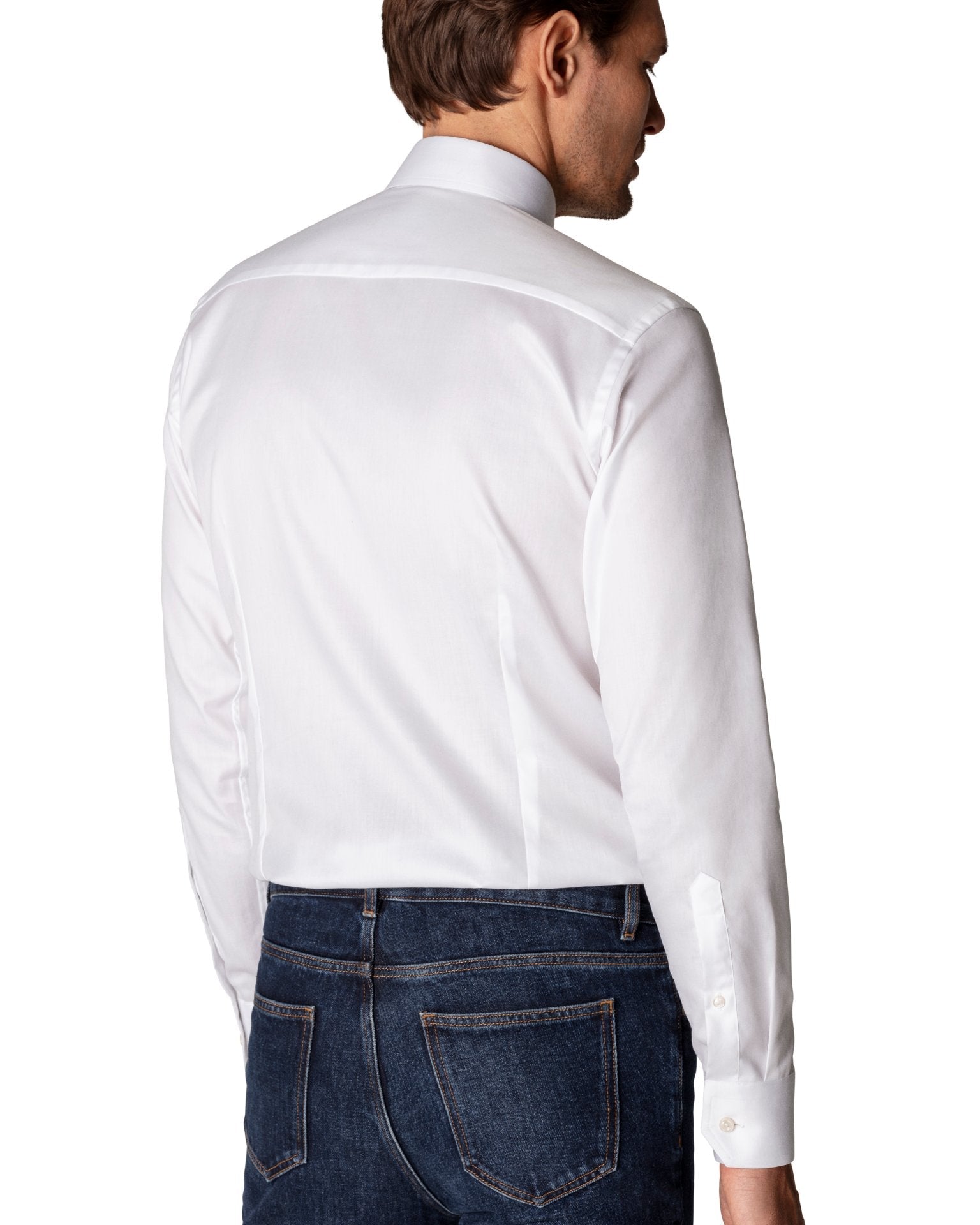 ETON Signature Twill Shirt WHITE - Henry BucksShirts0101467 - WHTE - SC - TAIL - 38