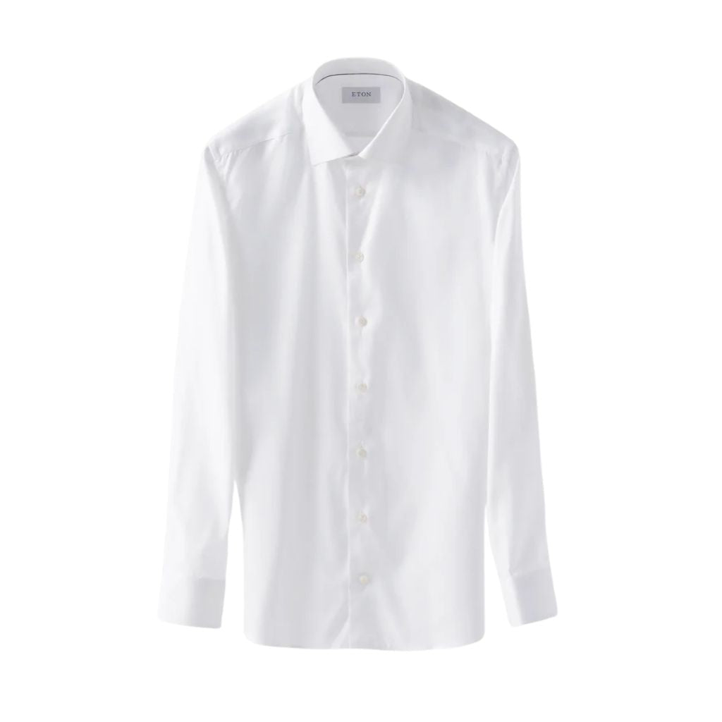 ETON Signature Twill Shirt WHITE - Henry Bucks