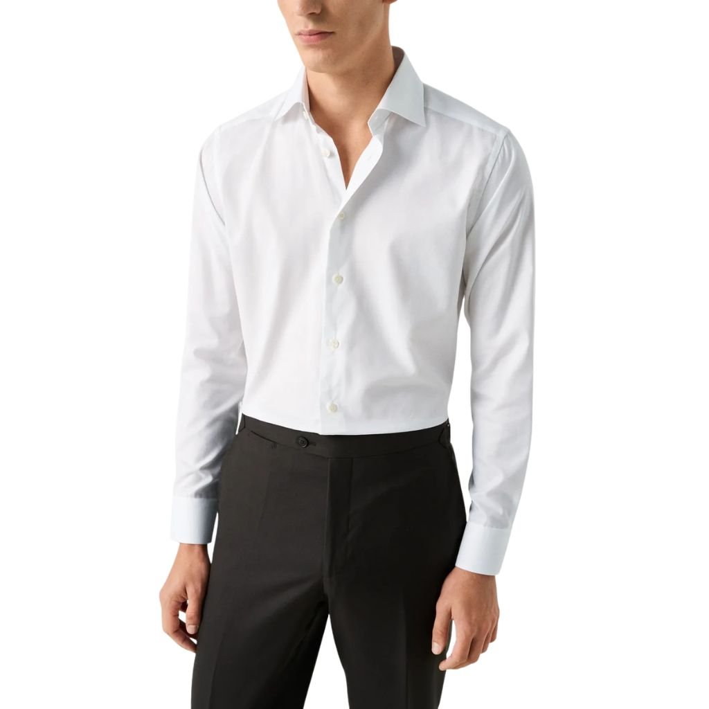 ETON Signature Twill Shirt WHITE - Henry Bucks