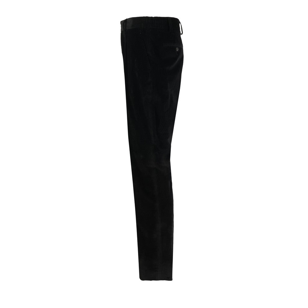 FRADI Soft Corduroy Stretch Trouser Black - Henry Bucks