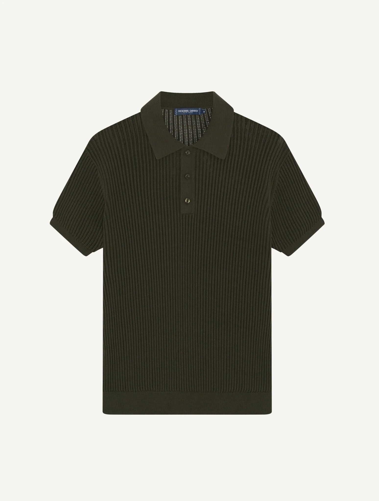 FRESCOBAL CARIOCA Vidal Cotton Button Shirt OLIVE - Henry Bucks