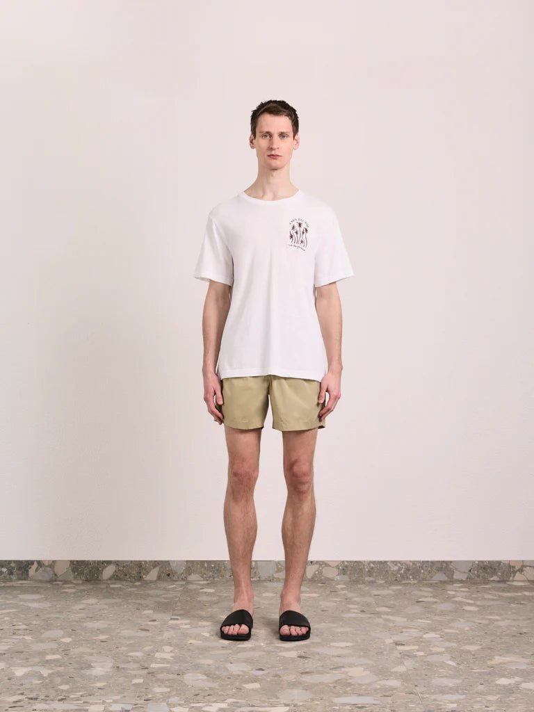 FRESCOBOL CARIOCA Dinis Cotton Short Sleeve T-shirt CACAO - Henry Bucks