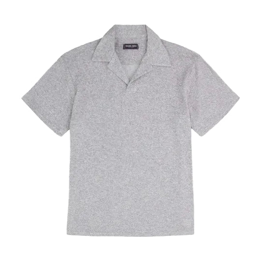 FRESCOBOL CARIOCA Faustino Terry Cotton Polo GREY MELANGE - Henry BucksPolo38SS230066 - GRMEL - M