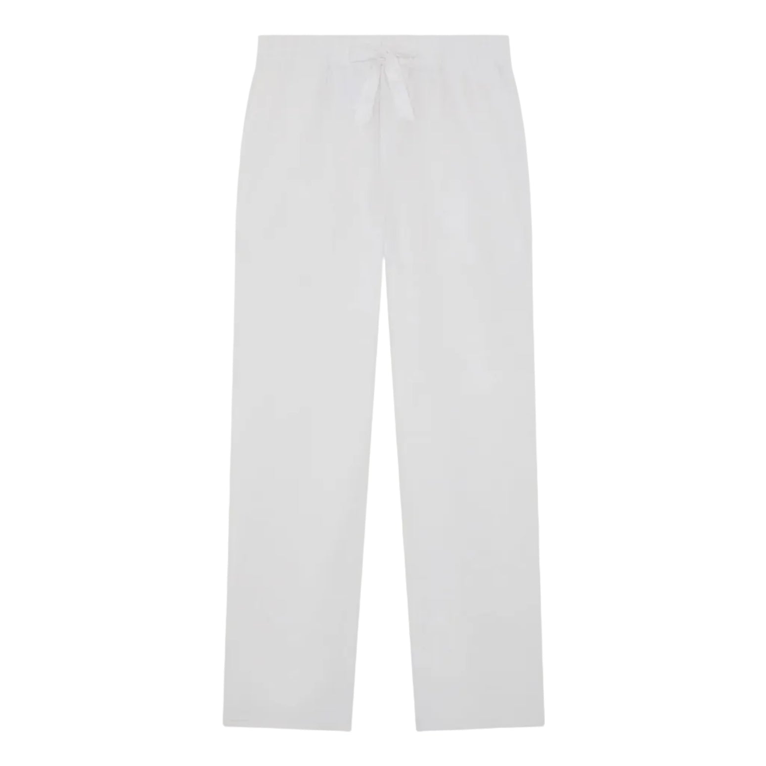 FRESCOBOL CARIOCA Luan Linen Blend Lounge Pants WHITE - Henry Bucks