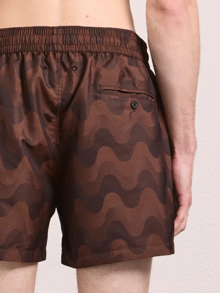 FRESCOBOL CARIOCA Rio Jaquard Swim Shorts CACAO - Henry Bucks