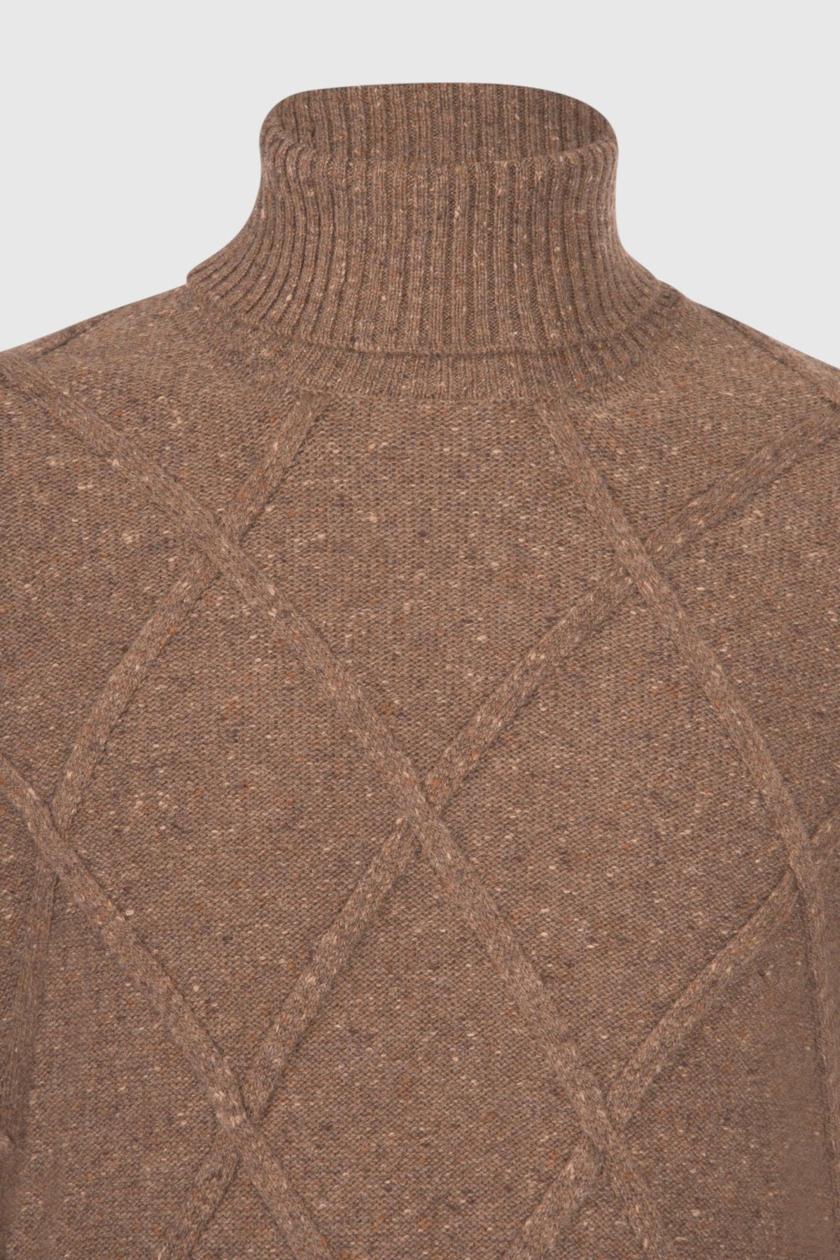 GRAN SASSO Cashmere Lana Cashmere Lana Turtleneck Knit BROWN - Henry Bucks