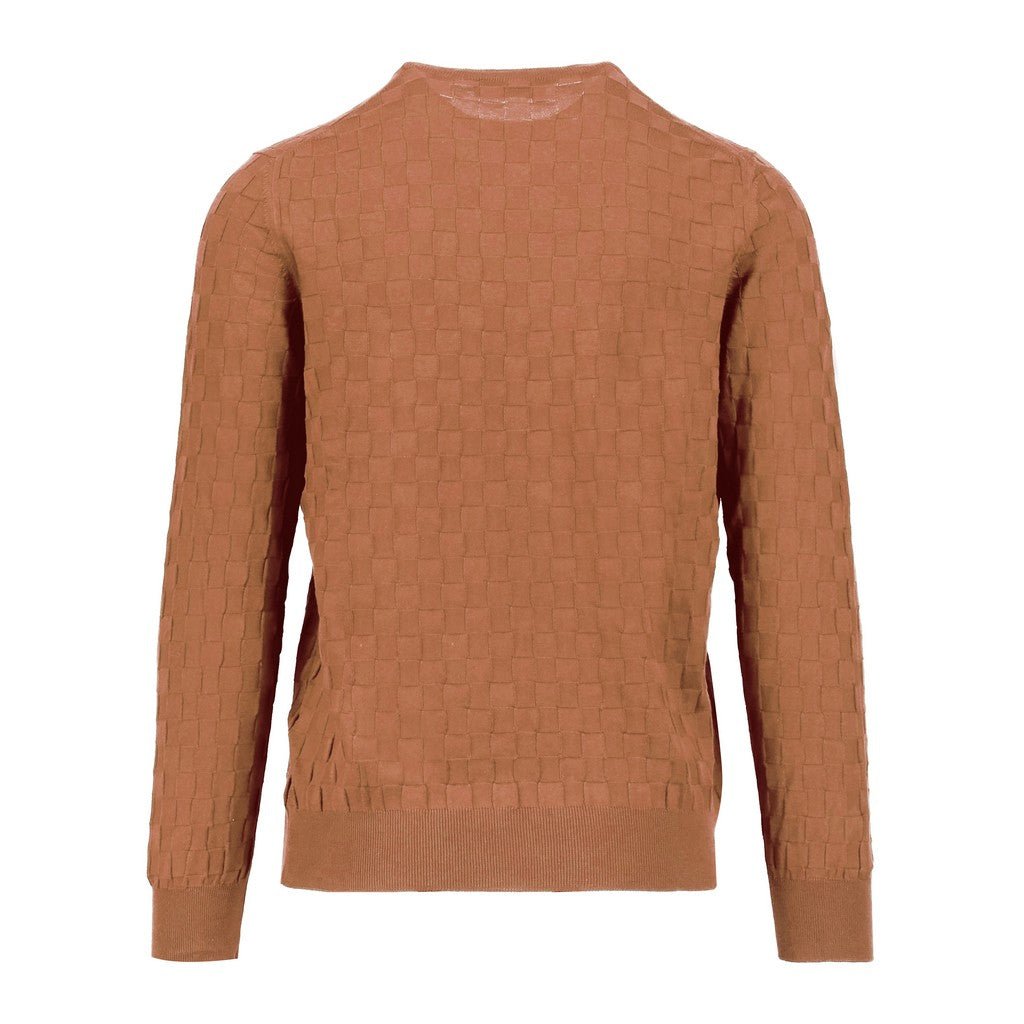 GRAN SASSO Cotton Crew Neck TAN - Henry Bucks