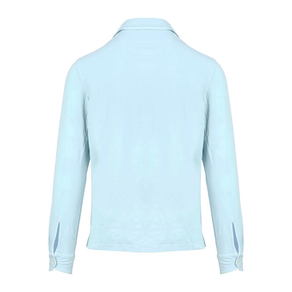 GRAN SASSO Cotton Long Sleeve Shirt SKY BLUE - Henry Bucks