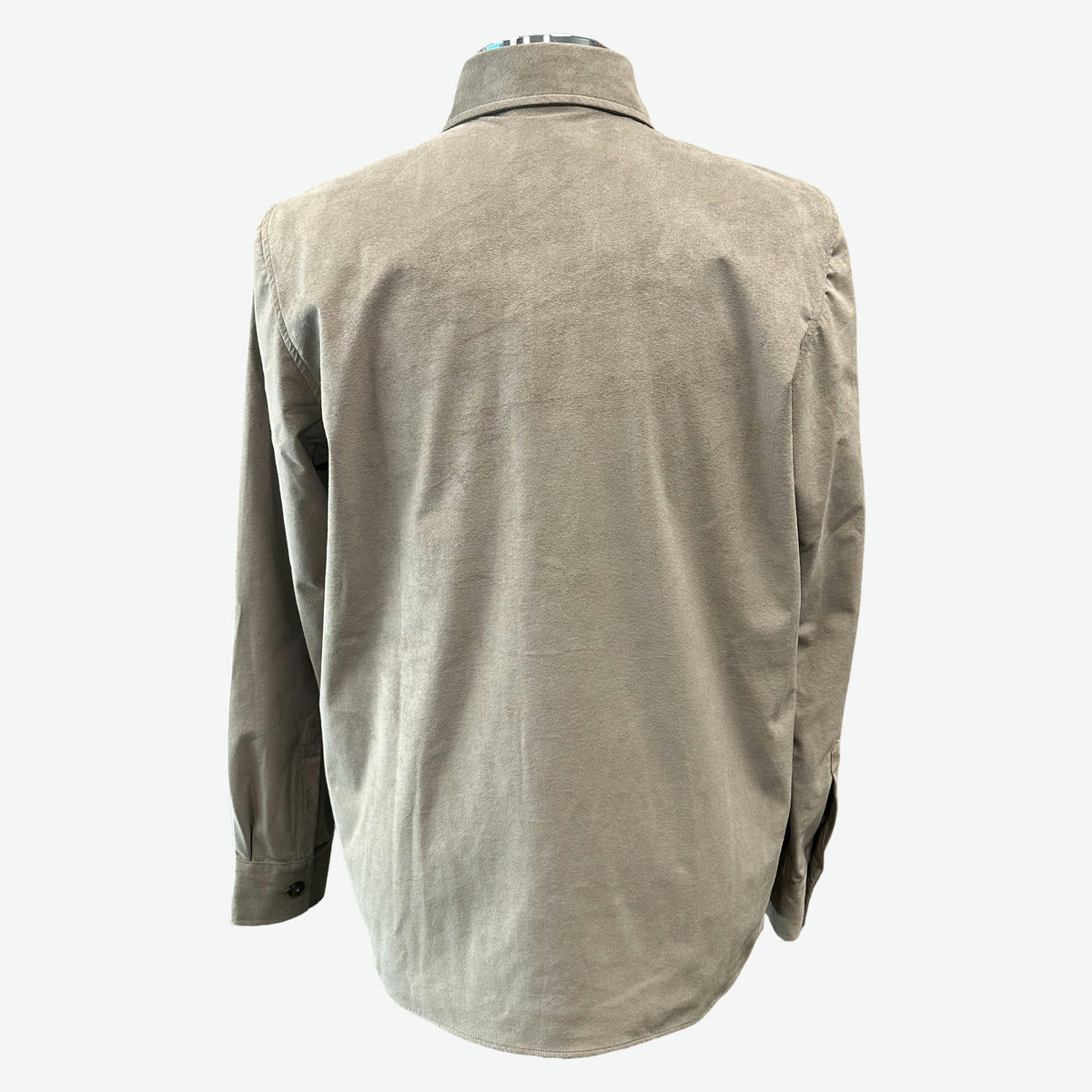 GRAN SASSO Sartorial Suede Shirt Jacket GREY - Henry Bucks
