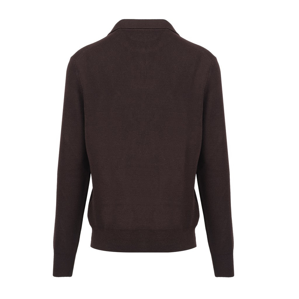 GRAN SASSO Wool Polo BROWN - Henry Bucks