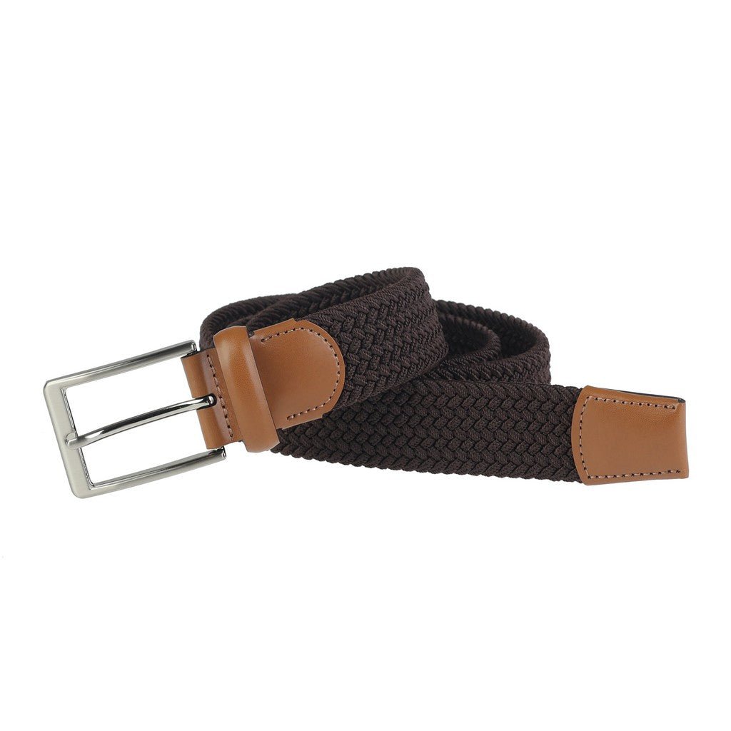 HENRY BUCKS Braided Belt BROWN - Henry Bucks