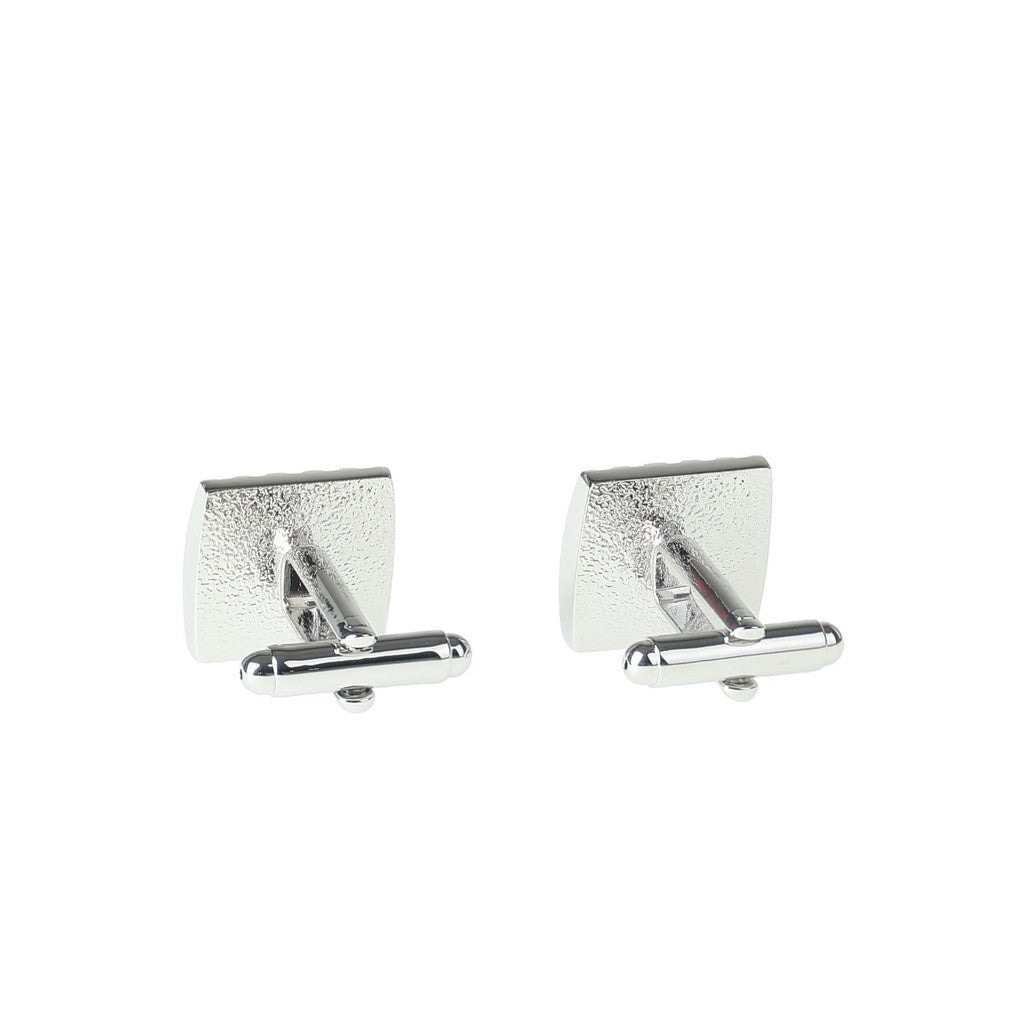 HENRY BUCKS Brass Cufflink SILVER/BLACK - Henry Bucks