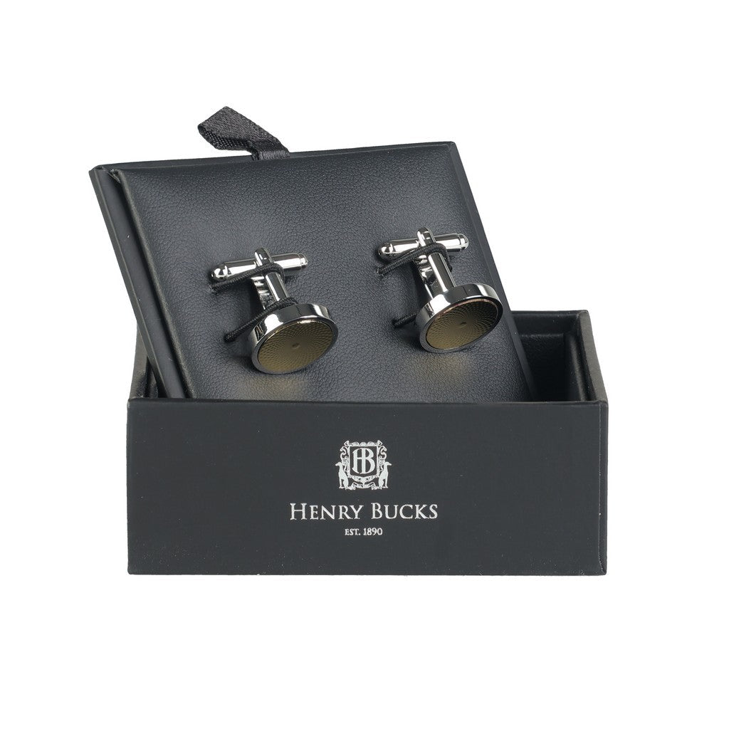 HENRY BUCKS Brass Cufflink SILVER/GOLD - Henry Bucks