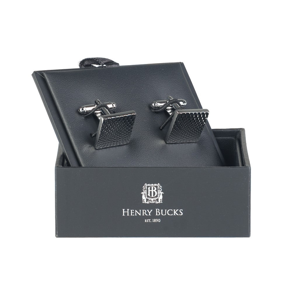 HENRY BUCKS Brass Cufflink SILVER - Henry Bucks