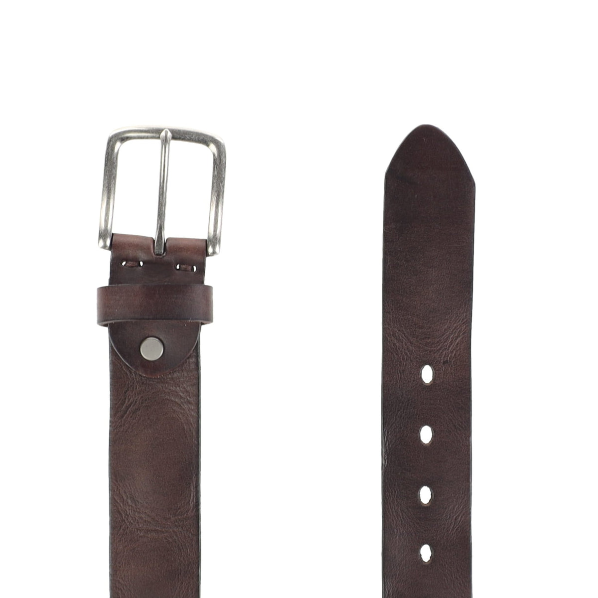 HENRY BUCKS Cowhide Leather Belt DARK BROWN - Henry Bucks