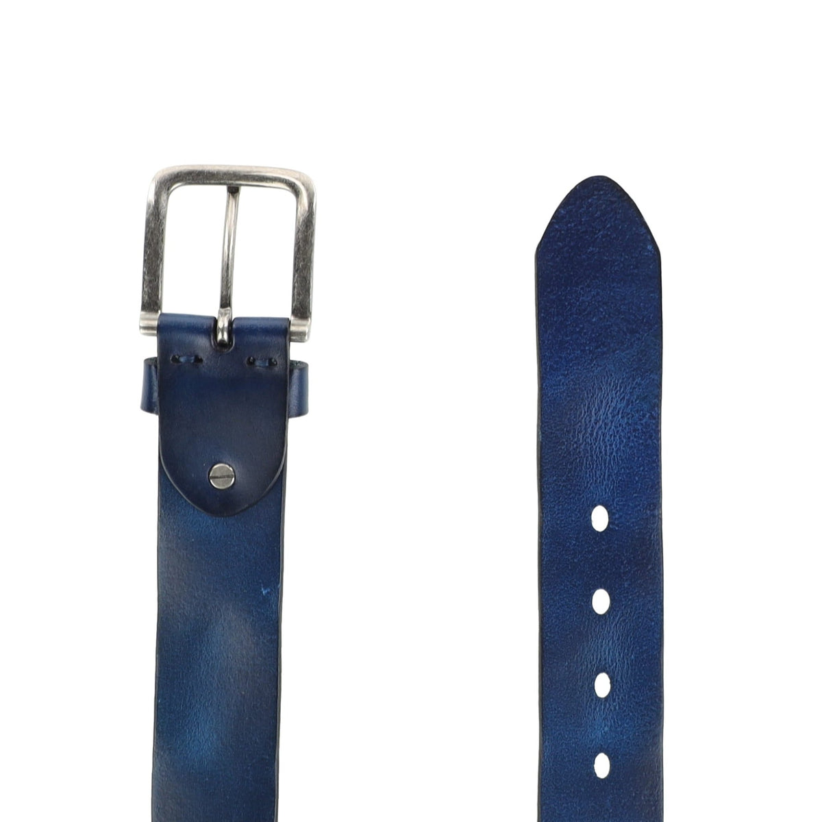 HENRY BUCKS Cowhide Leather Belt NAVY - Henry Bucks