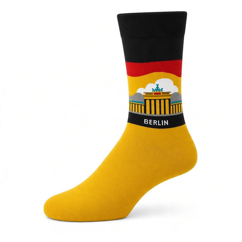 HENRY BUCKS Novelty Cotton Socks YELLOW - Henry Bucks
