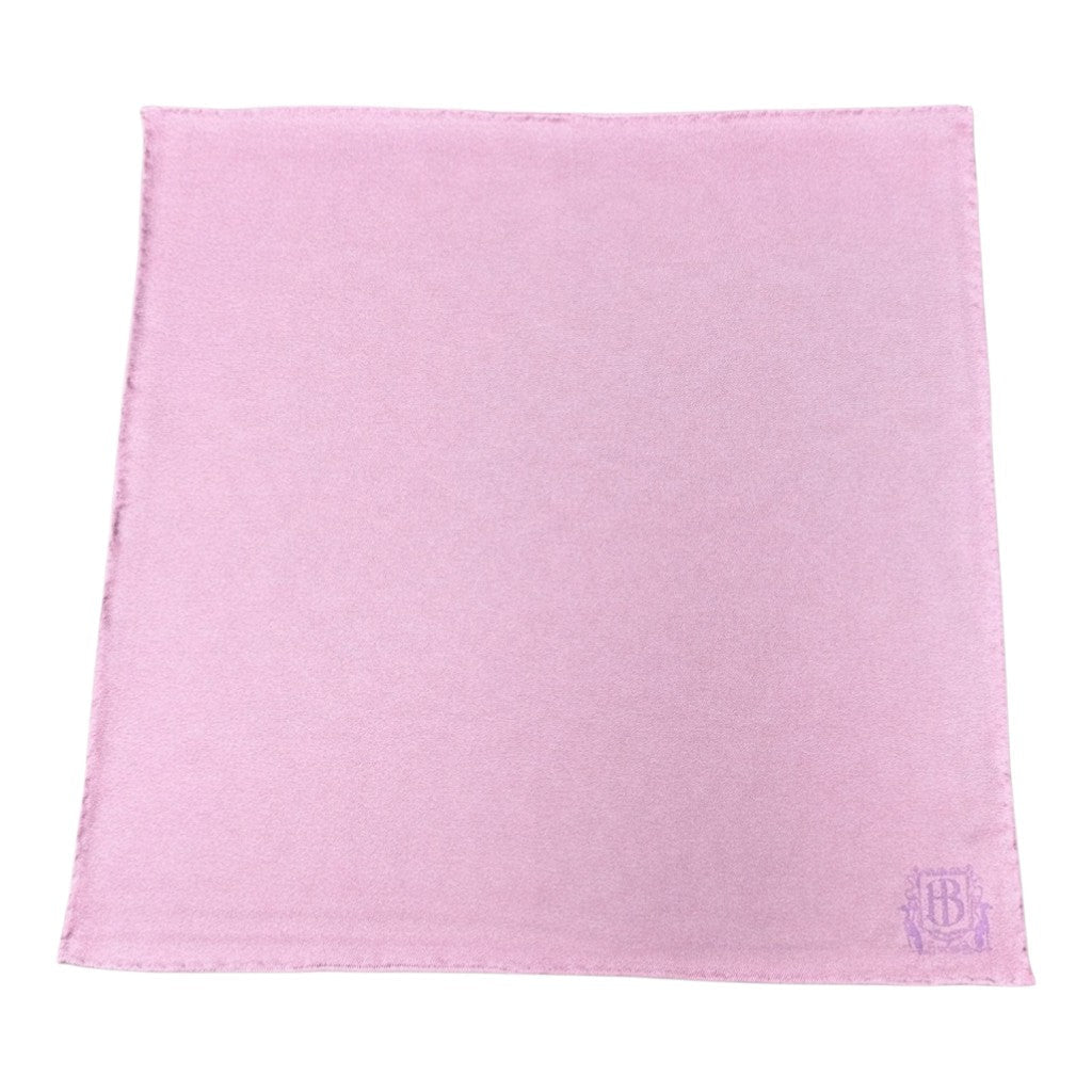 HENRY BUCKS Plain Crest Pocket Square LIGHT PINK - Henry Bucks