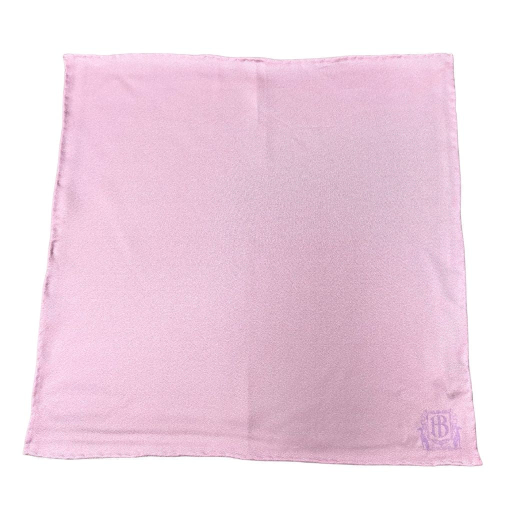 HENRY BUCKS Plain Crest Pocket Square LIGHT PINK - Henry Bucks
