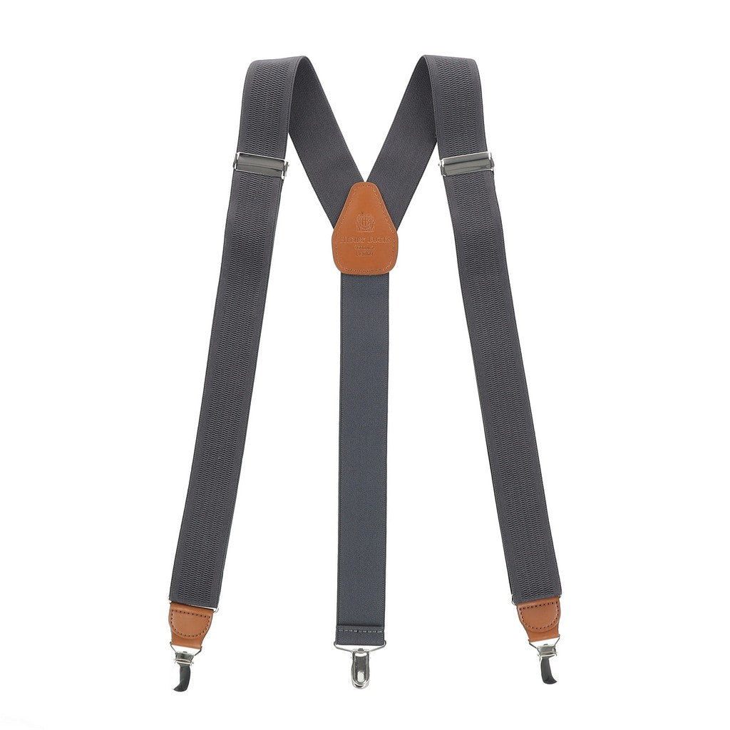HENRY BUCKS Split Suspender DARK GREY - Henry Bucks