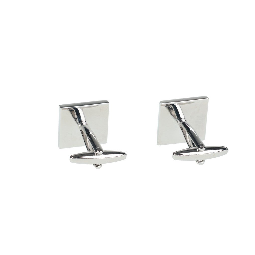 HENRY BUCKS Window Cufflink SILVER/RED - Henry Bucks
