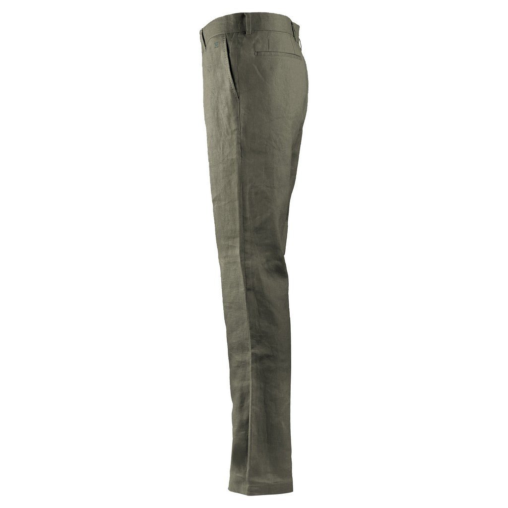 HENRY Linen Tailored Chino OLIVE - Henry Bucks