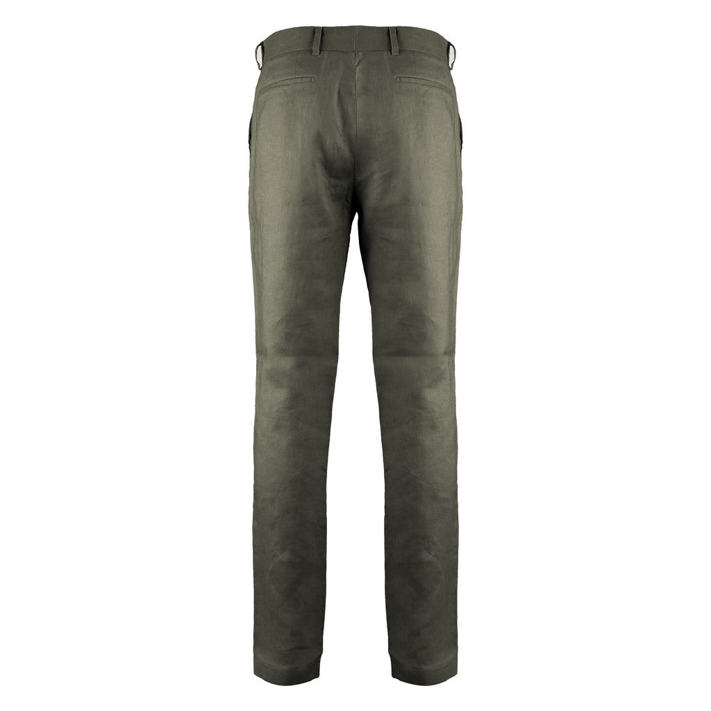 HENRY Linen Tailored Chino OLIVE - Henry Bucks