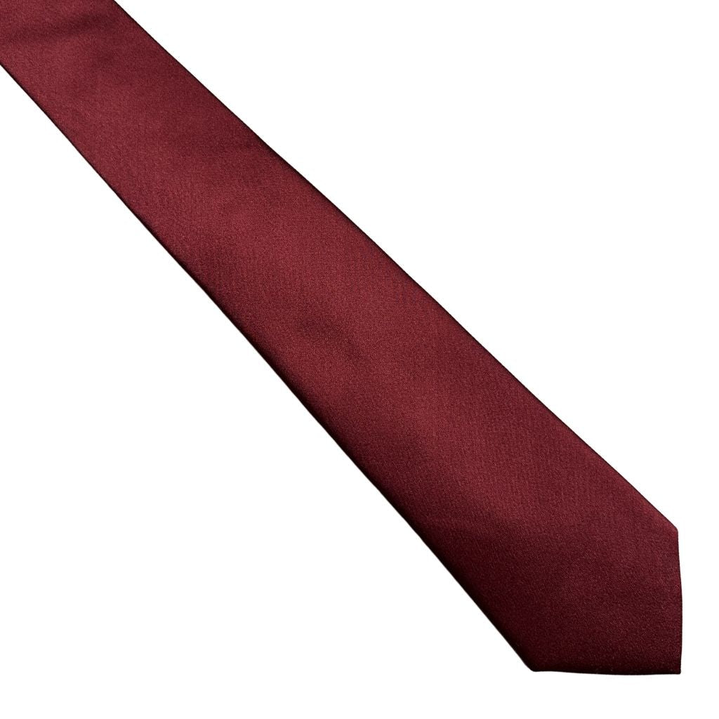 HENRY Plain 8cm Silk Tie RED - Henry Bucks