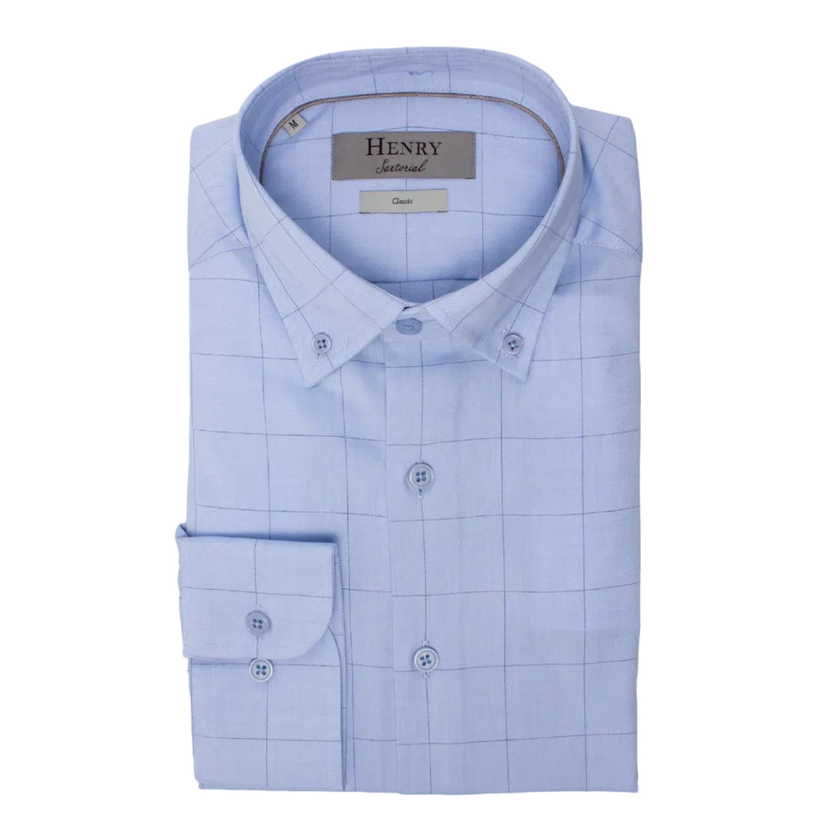 HENRY SARTORIAL Casual Plain Shirt BLUE - Henry BucksShirts38AW230090 - BLUE - SM