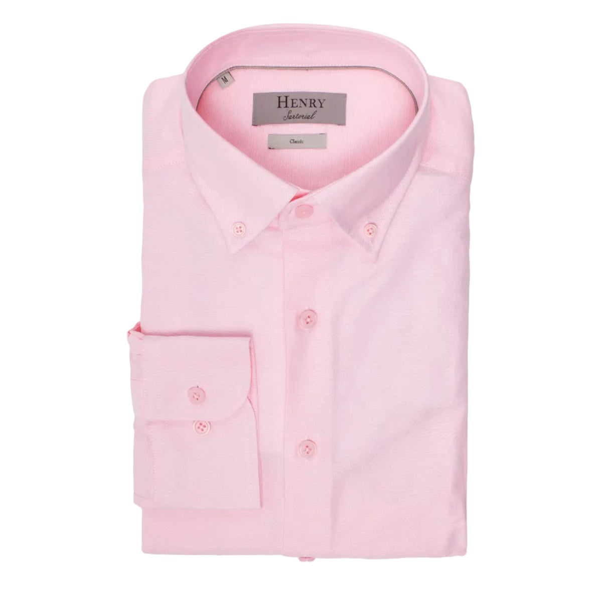 HENRY SARTORIAL Casual Plain Shirt PINK - Henry BucksShirts38AW230084 - PINK - SM
