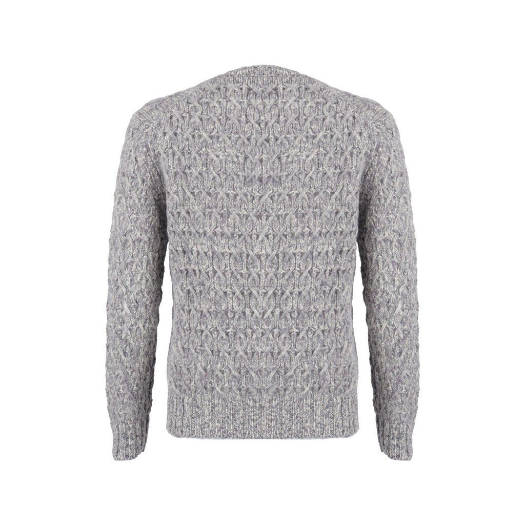 HENRY SARTORIAL Crew Neck Knit NAVY/CHARCOAL - Henry Bucks