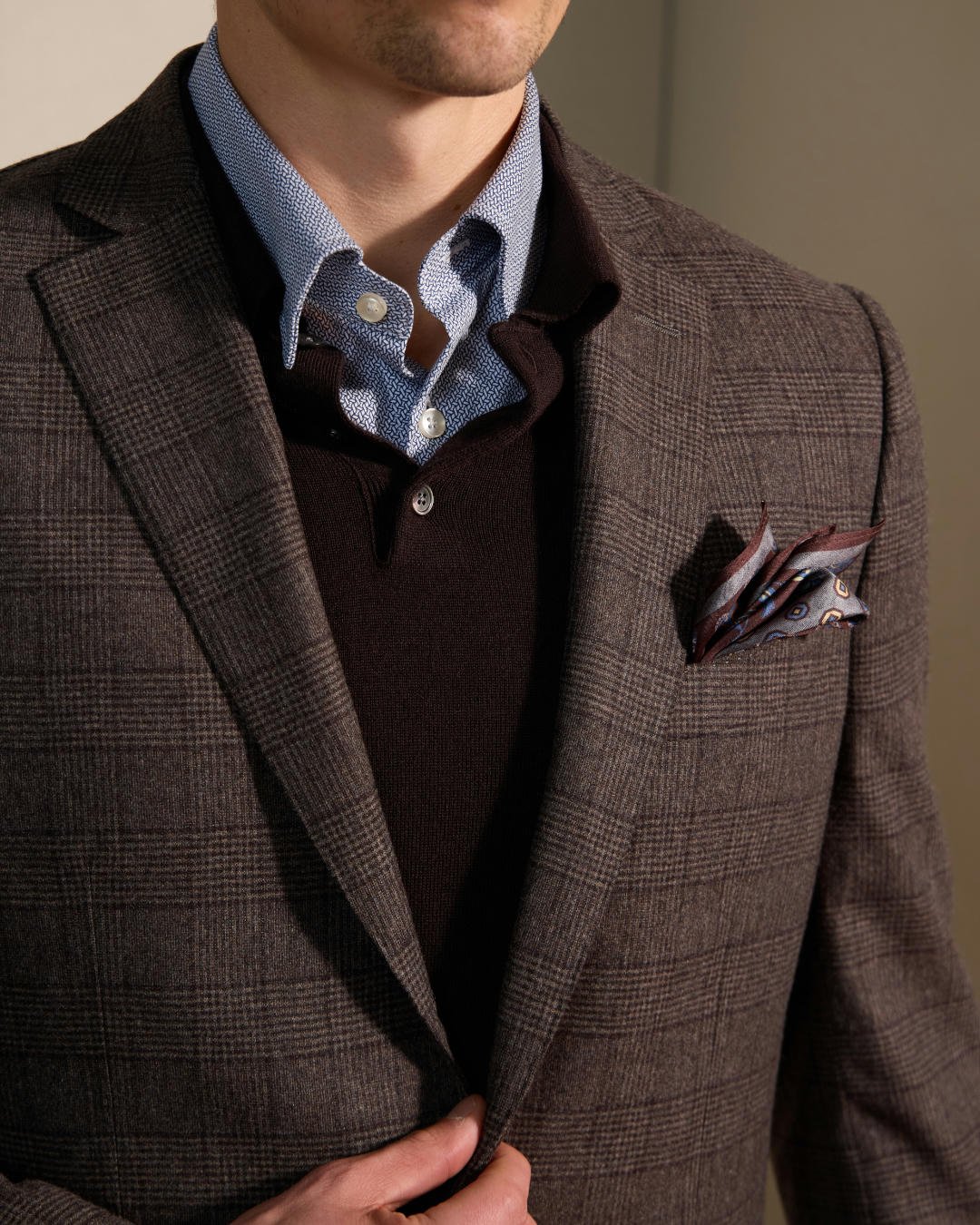 HENRY SARTORIAL Fashion Stretch Cotton Shirt NAVY - Henry Bucks