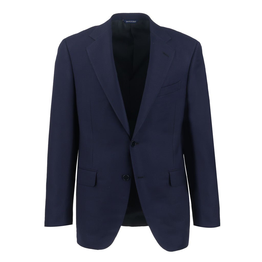 HENRY SARTORIAL HERITAGE Birds Eye Wool Blazer NAVY REG - Henry Bucks