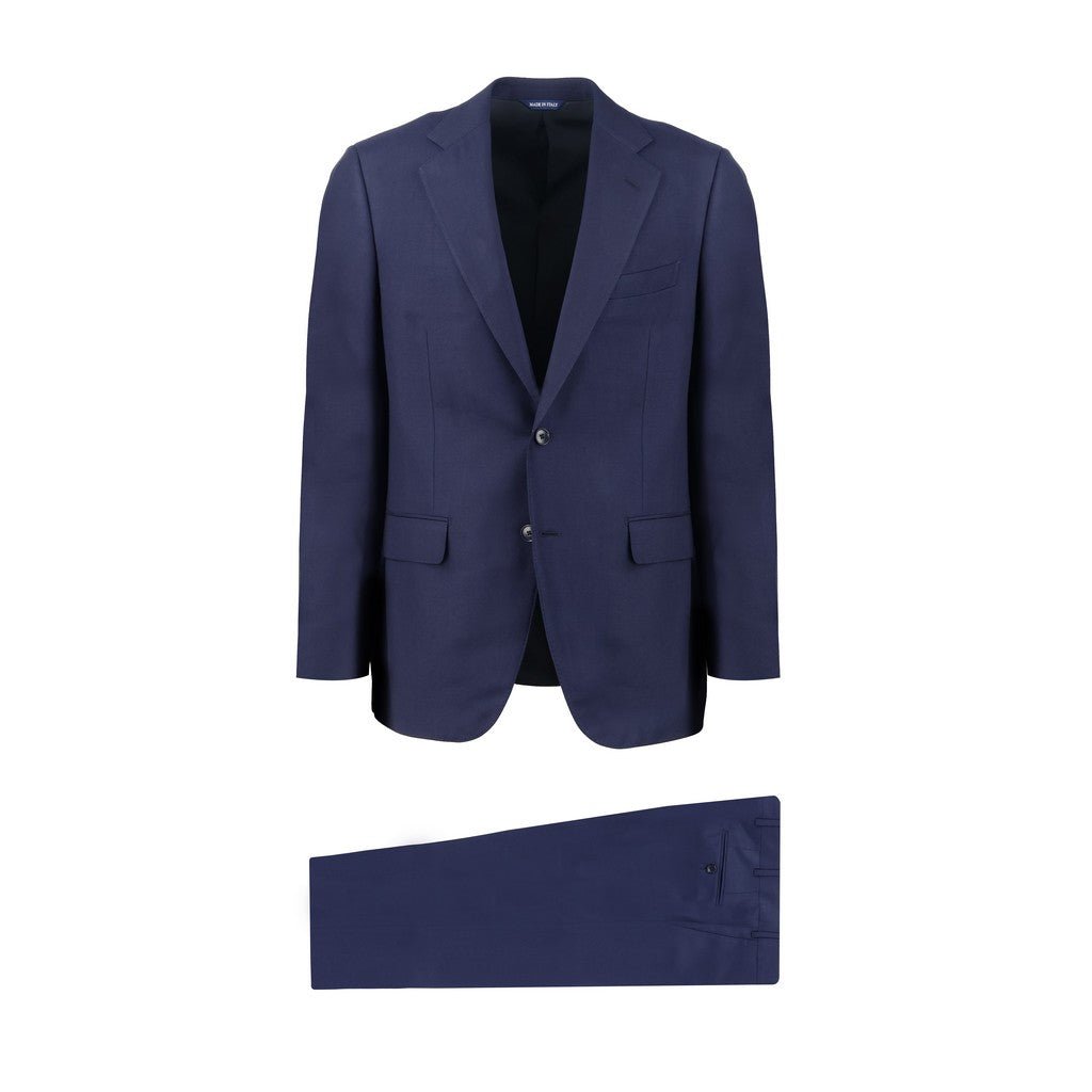 HENRY SARTORIAL HERITAGE Birds Eye Wool Business Suit NAVY REG - Henry Bucks