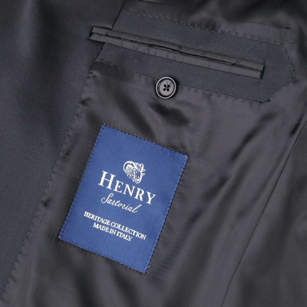 HENRY SARTORIAL HERITAGE Shawl Dinner Suit BLACK REG - Henry Bucks