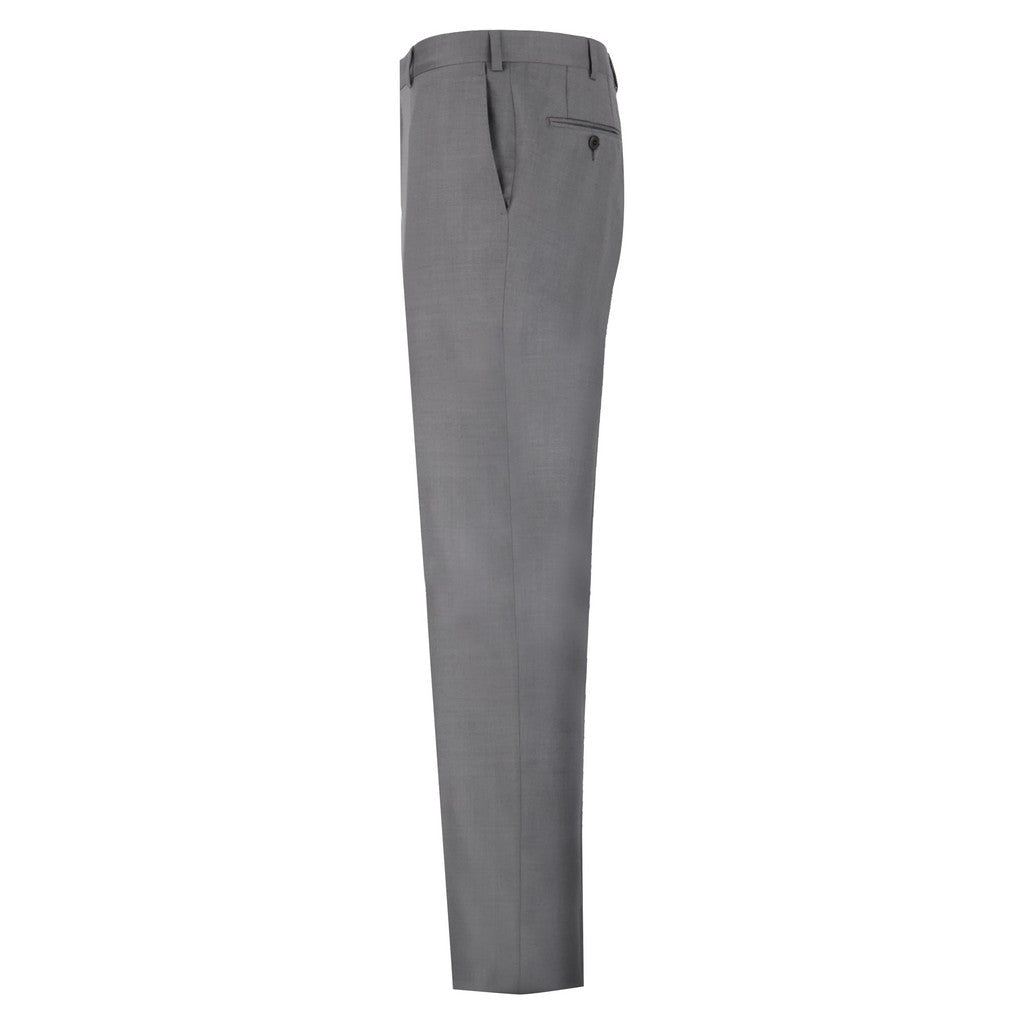 HENRY SARTORIAL HERITAGE Traveller Wool Trousers GREY - Henry Bucks