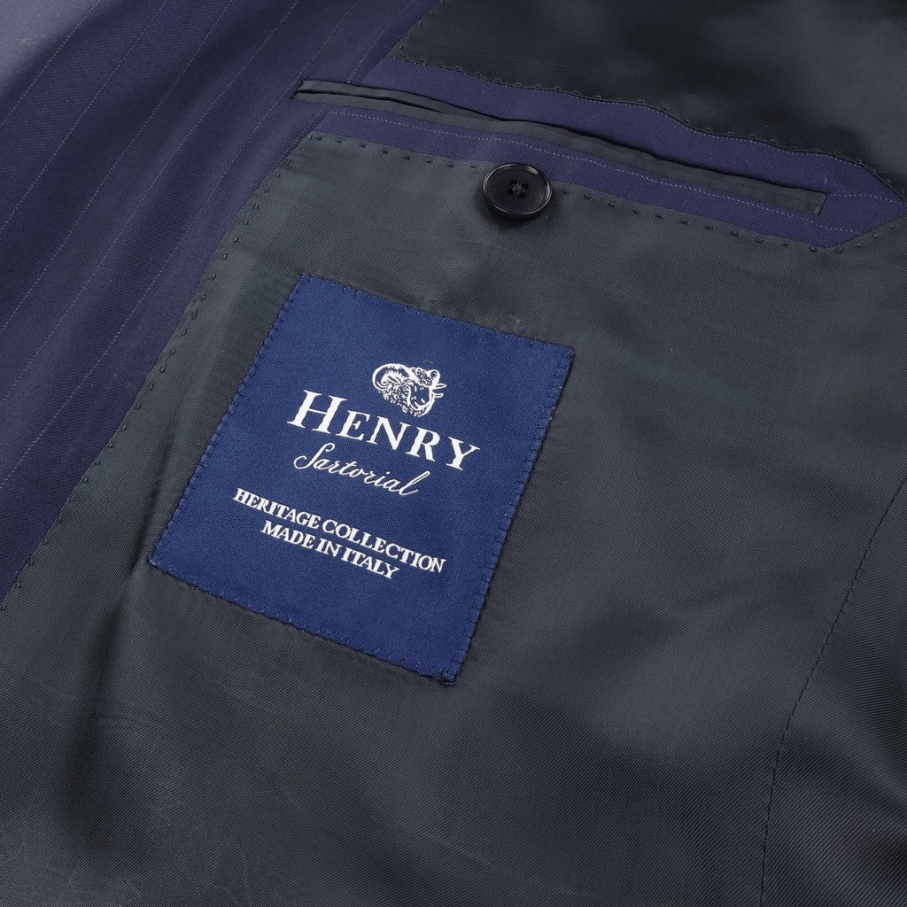 HENRY SARTORIAL HERITAGE Trofeo Stripe Suit BLUE - Henry Bucks
