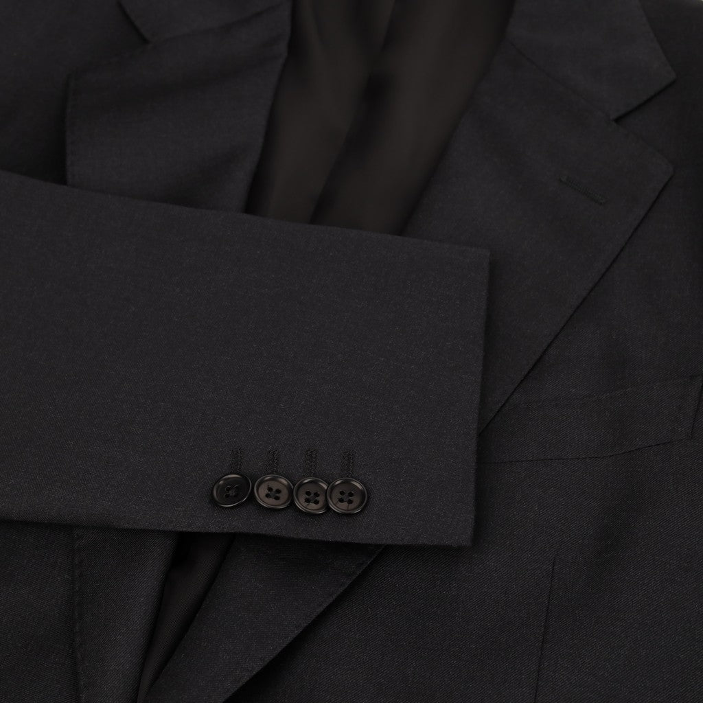 HENRY SARTORIAL HERITAGE Twill Wool Buiness Suit CHARCOAL REG - Henry Bucks