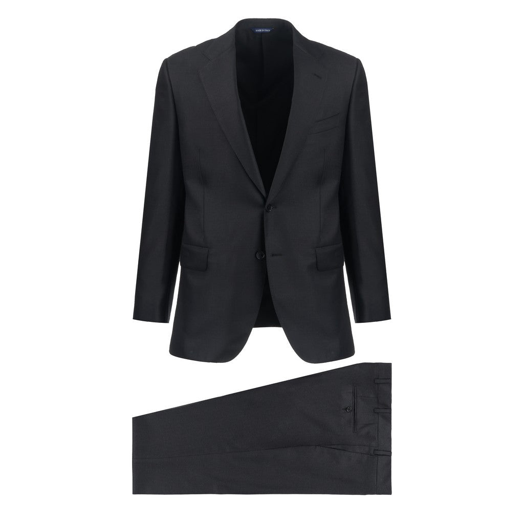HENRY SARTORIAL HERITAGE Twill Wool Buiness Suit CHARCOAL REG - Henry Bucks