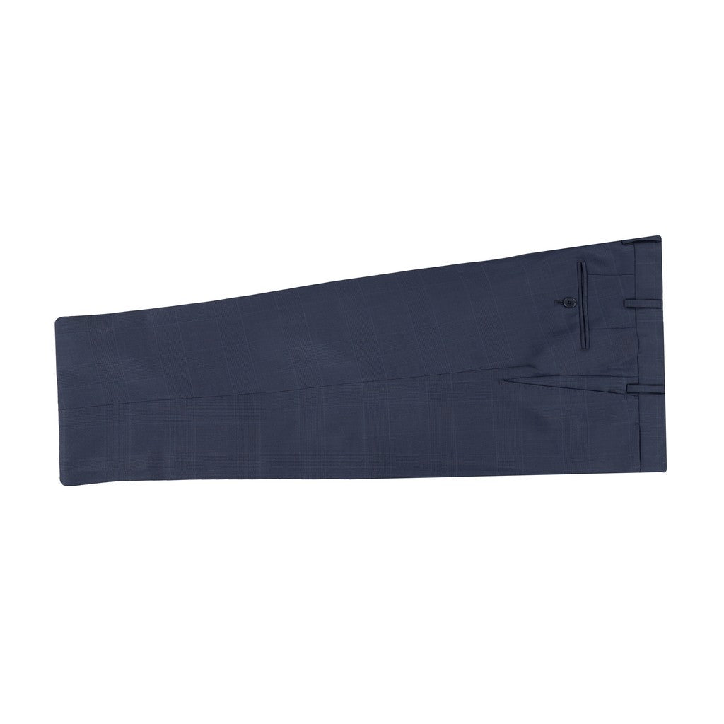 HENRY SARTORIAL HERITAGE Zegna Trofeo Wool Check Suit NAVY - Henry Bucks